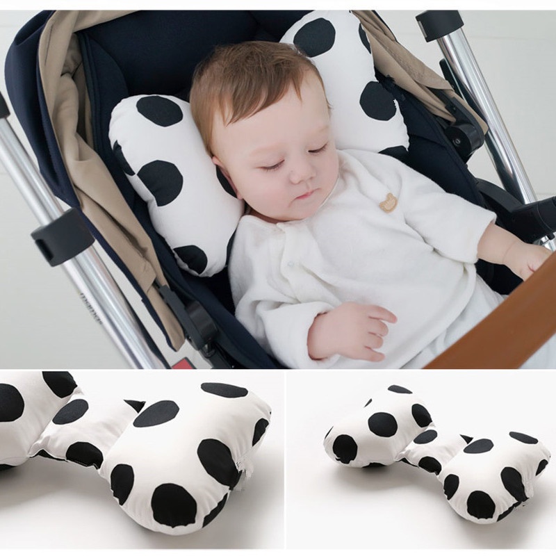 Baby carseat car seat baby baby baby pillow trẻ em bông tinh khiết bướm cổ gối cho bé bốn mùa universal 3d mesh đồ dùng cho bà mẹ và trẻ em