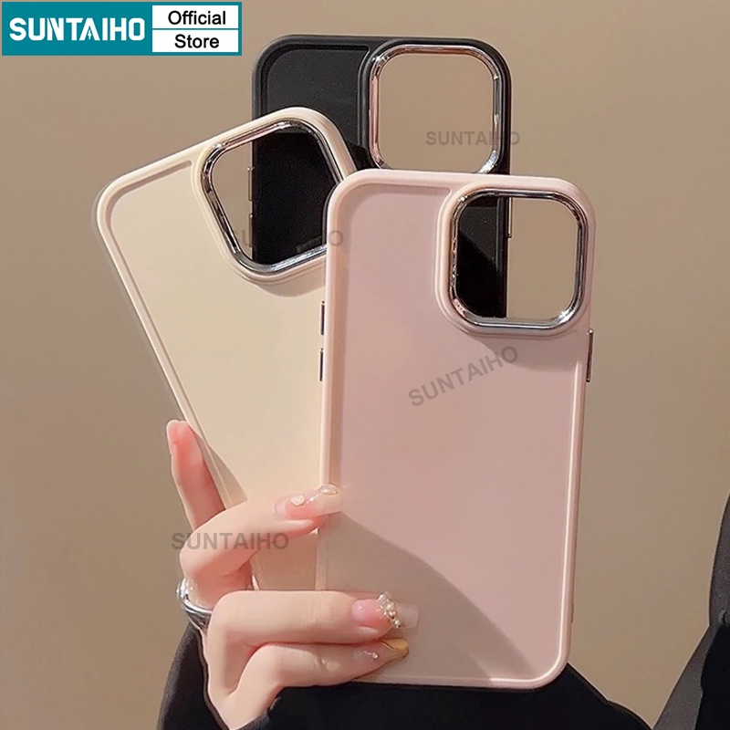 Suntaiho ốp iphone đen Ốp Điện Thoại ốp iphone silicon Mềm Nhám Chống Sốc Màu Trơn Cho iPhone 14 Pro max 13 12 11 Pro max 7 8 Plus XR XS max | BigBuy360 - bigbuy360.vn