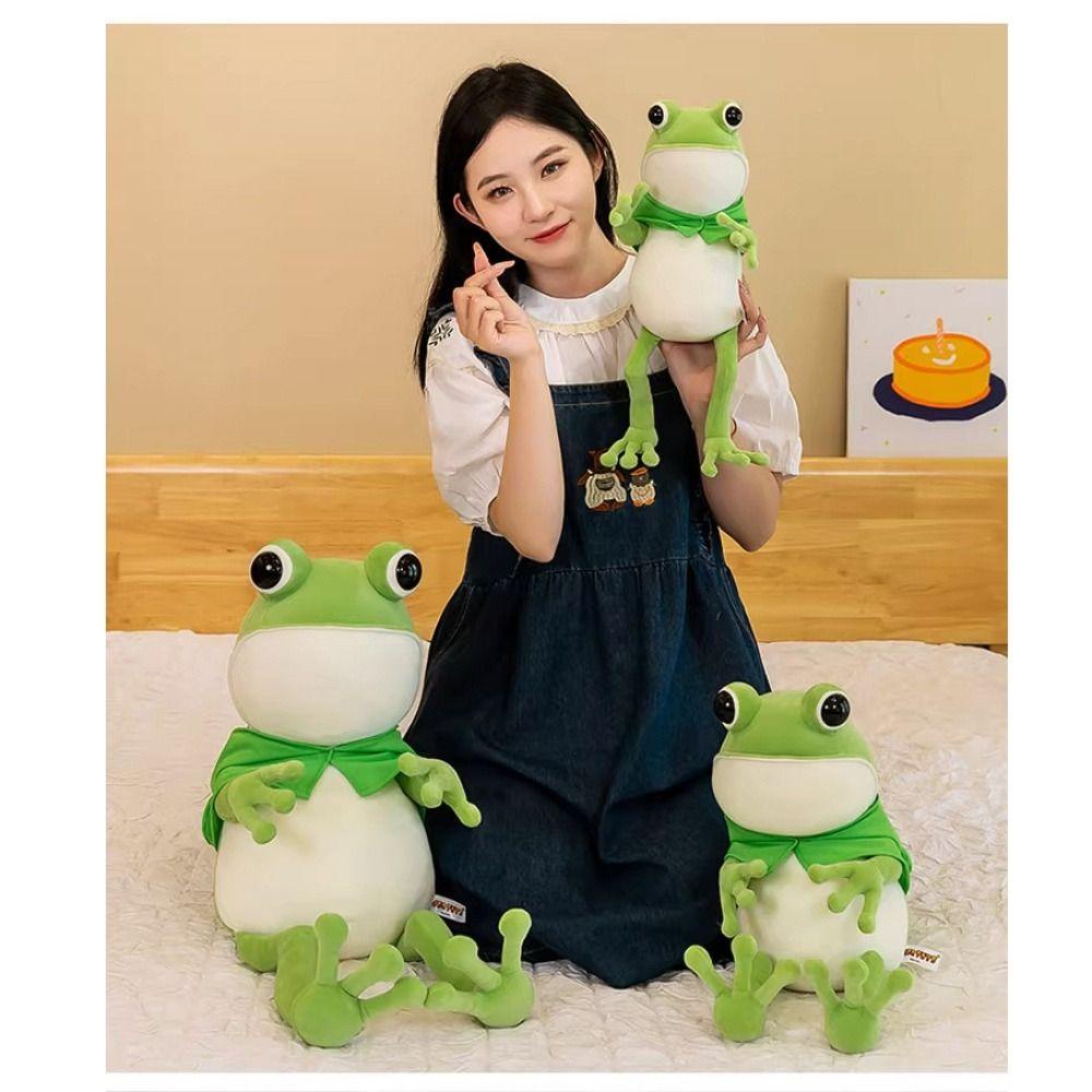 Lưng Set 2 Chú Ếch Nhồi Bông Mềm Mại Đáng Yêu Cho Bé