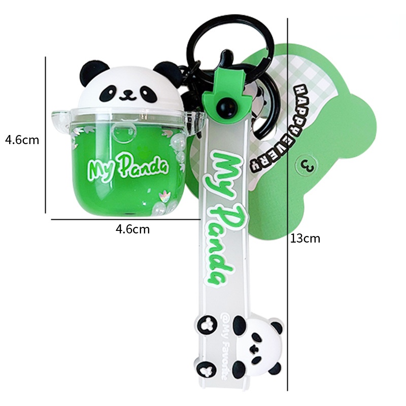 Móc Chìa Khóa Hình Gấu Trúc Bằng Acrylic Dễ Thương