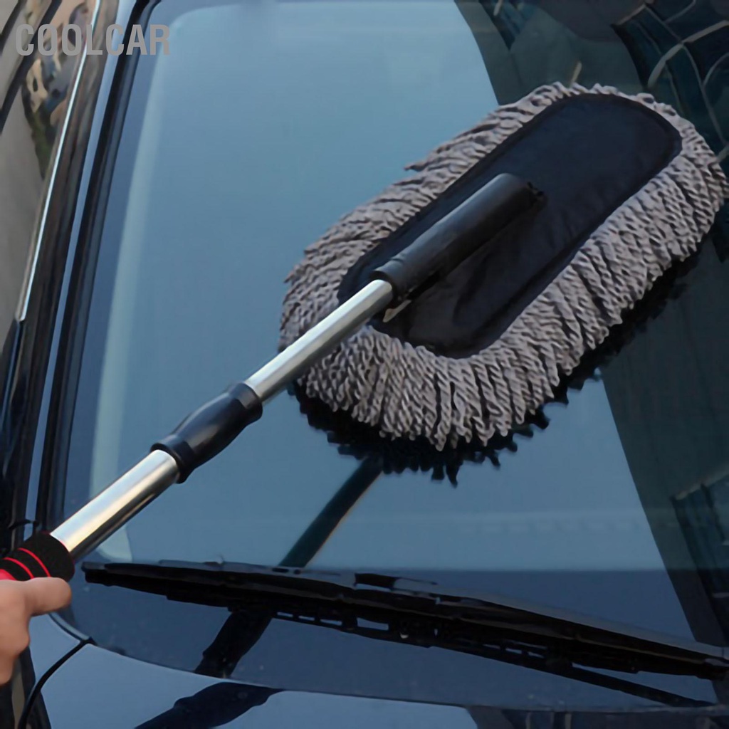 CoolCar Bàn chải rửa xe sợi nhỏ không trầy xước Tay cầm có thể mở rộng đa năng tháo rời Cây lau bụi