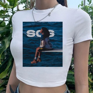 Sza goth cyber y2k fairycore crop top Người phụ nữ hippie cyber y2k dạo phố quần áo dễ thương tee