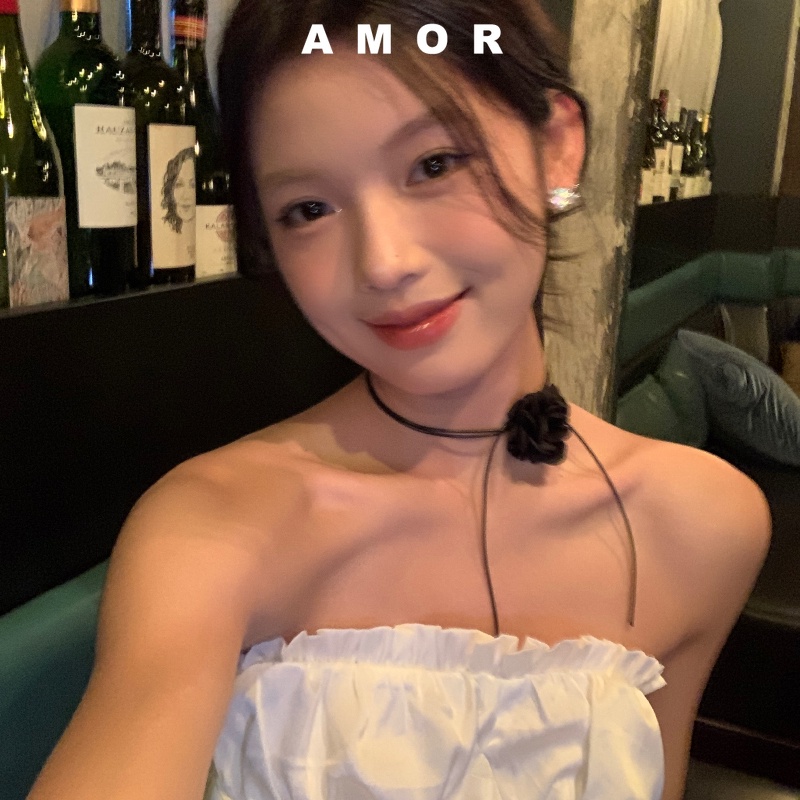 Choker Ren Hoa Hồng Đính Đá