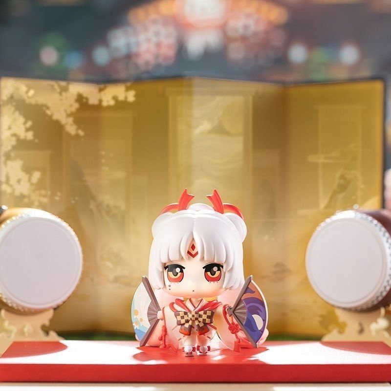 Hàng Có Sẵn Mô Hình Đồ Chơi Nhân Vật Onmyoji Device Road Amusement Bomb Thứ ba Vui Nhộn Phiên Bản Q Trò Chơi Mystery Box Không biết Lửa Quà Tặng Trang