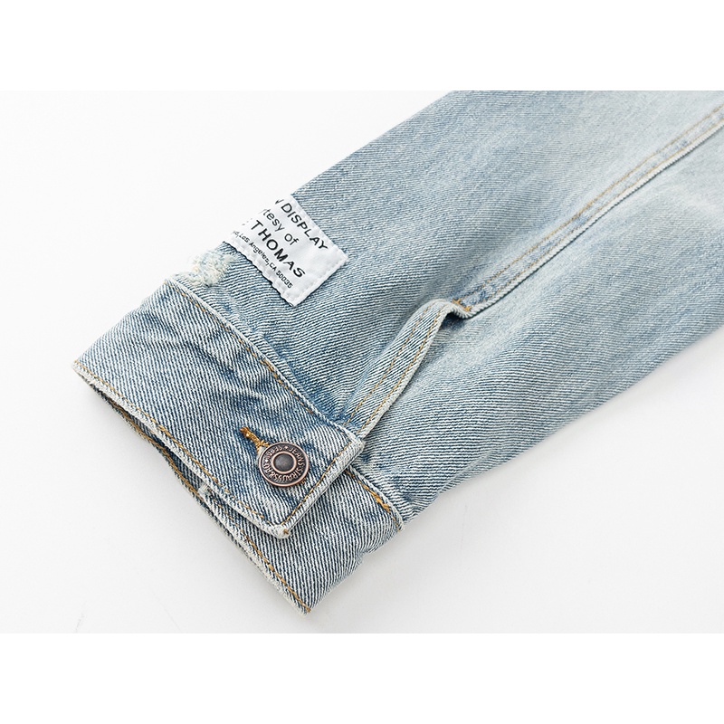 ❤️❤️❤️❤️ Áo Khoác Jean Tay Dài Thêu Họa Tiết Độc Đáo Thời Trang Cho Nam Và Nữ