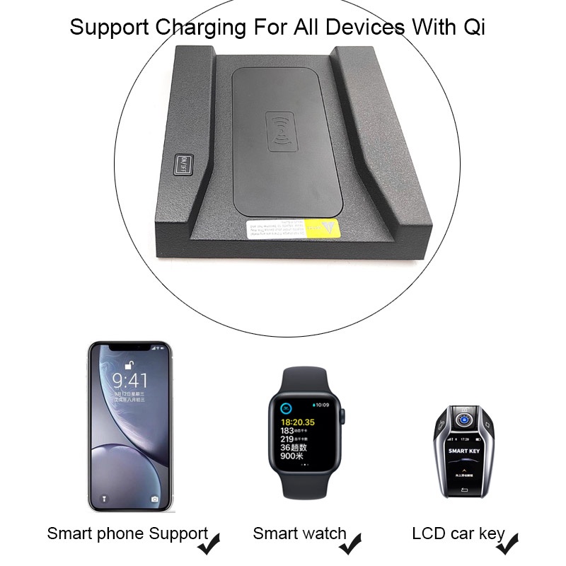 Đế Sạc Nhanh Không Dây 15W Qi Chuyên Dụng Cho Toyota Corolla Cross 2021 2022 2023