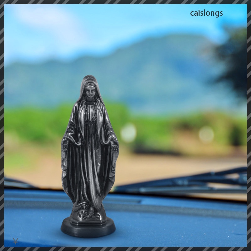 Tượng Đức Mẹ Mary Madonna Mini Bằng Kim Loại Trang Trí Thủ Công