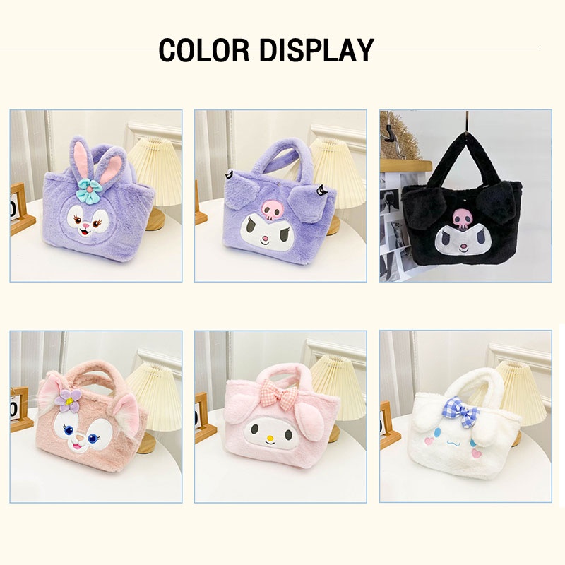 Túi Xách Đeo Vai Hình Thú Nhồi Bông Hoạt Hình Phong Cách Nhật Bản Đáng Yêu Dành Cho Bé Gái