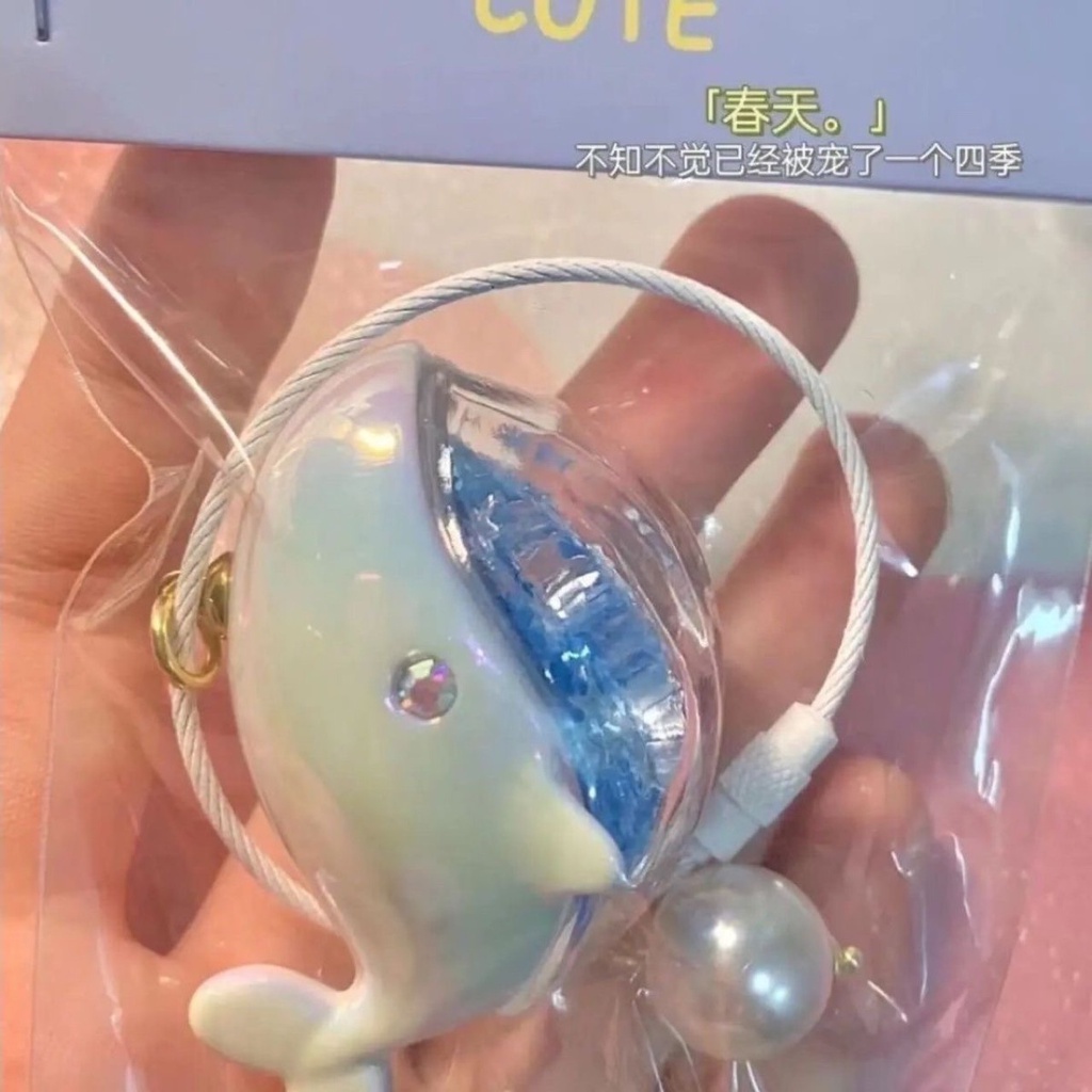 🐋Hàng tồn kho🐋Phụ Kiện Móc Khóa Hình Cá Voi Su Zaizai dolphin Khi Chạy Ba Lô