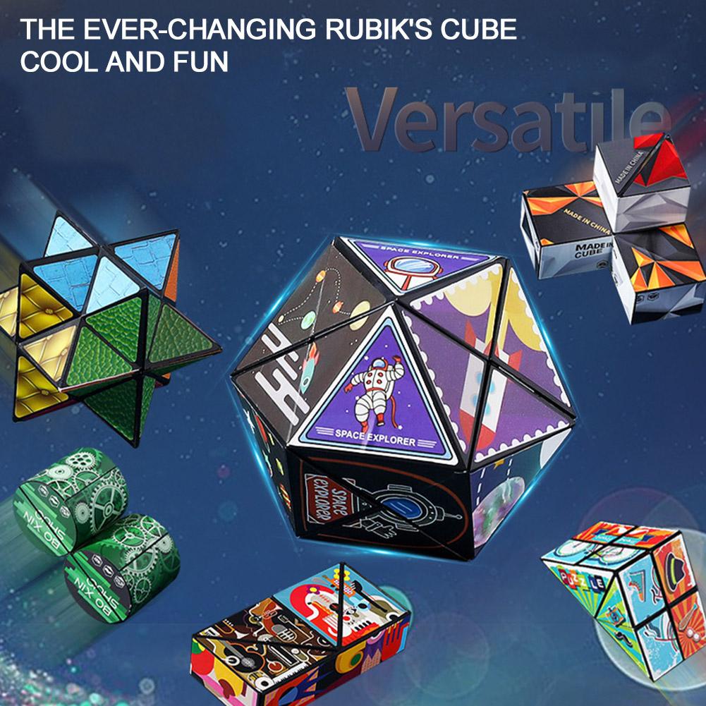 Đồ Chơi Khối Rubik E7L8 Hình Học 3D Giảm Căng Thẳng