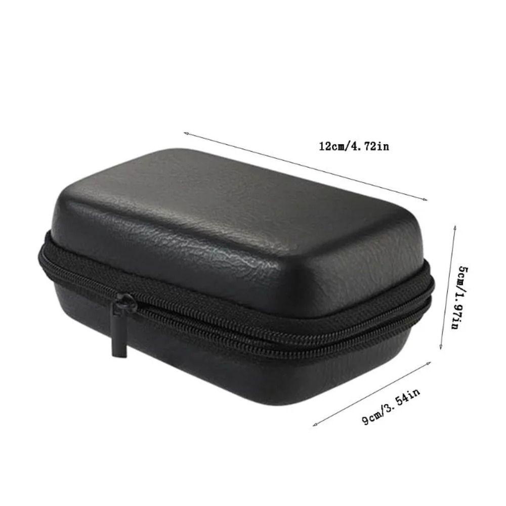 Túi Đựng Tai Nghe / Dây Cáp USB Bọc Da PU Có Khóa Kéo Cho Nam Nữ