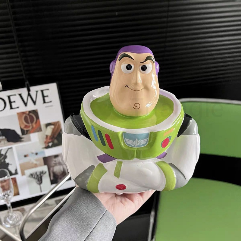 Ống Heo Tiết Kiệm Hình buzz lightyear toy story Dễ Thương Trang Trí Bàn Làm Việc