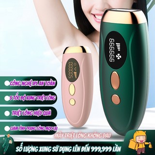 Máy triệt lông IPL 990000 xung sử dụng công nghệ cao kết hợp trẻ hóa làn da hàng chính hãng