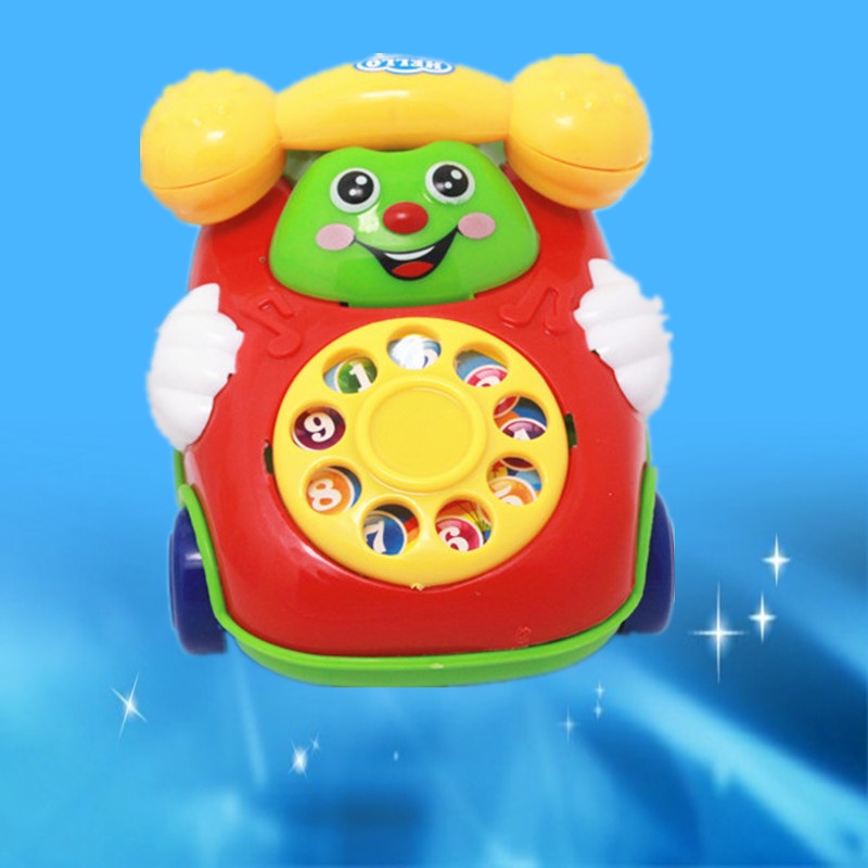 Điện Thoại Đồ Chơi Hình Xe Hơi Mặt Cười Dễ Thương Cho Bé