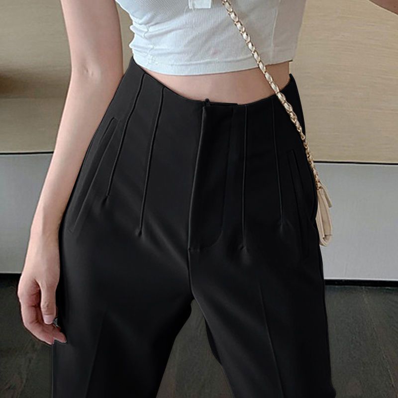 Casual pants women's spring and autumn loose slimming 2023 new versatile fashion harem pants women's high waist suit pants