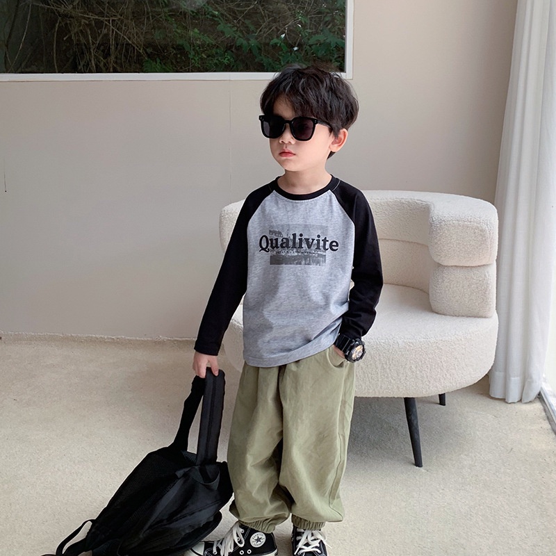 Áo Thun Tay Dài In Hình Động Vật Hoạt Hình Phong Cách Nhật Hàn Thời Trang Mùa Thu Cho Bé 90-150cm