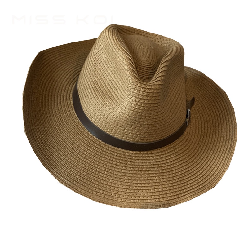 Misskoi  Mũ Rơm Cao Bồi Vành Rộng Chống Nắng Đi Du Lịch Leo Núi Hợp Thời Trang Cho Nam Và Nữ