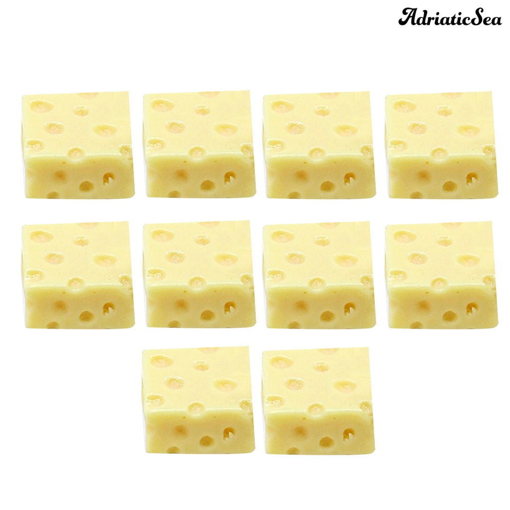 Bộ 10 Mô Hình Bánh Mì Phô Mai Mini Cho Trang Trí Tiểu Cảnh
