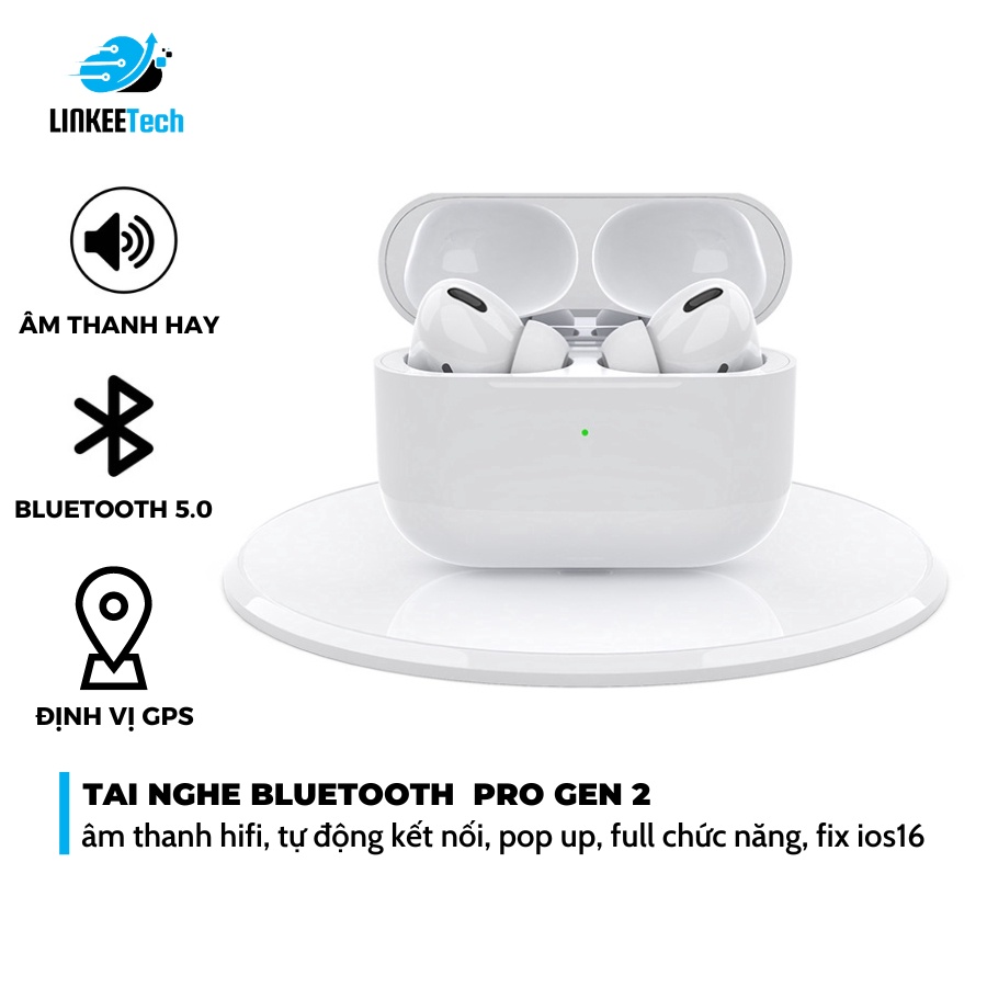 Tai nghe Bluetooth Pro 2 TWS 5.3 Nhỏ Gọn Tiện Lợi Âm Thanh HIFI Chống Ồn Định Vị Đổi Tên SP99 Linkeetech