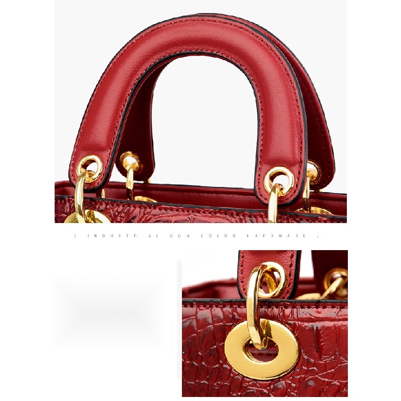 Túi Xách Họa Tiết Da Cá Sấu Cao Cấp Phong Cách Phương Tây Dễ Phối Đồ Hàng Mới Bán Chạy