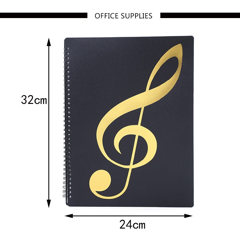 40/60 Pages A4 Piano Score Folder Practice Sheet Music Document Organizer