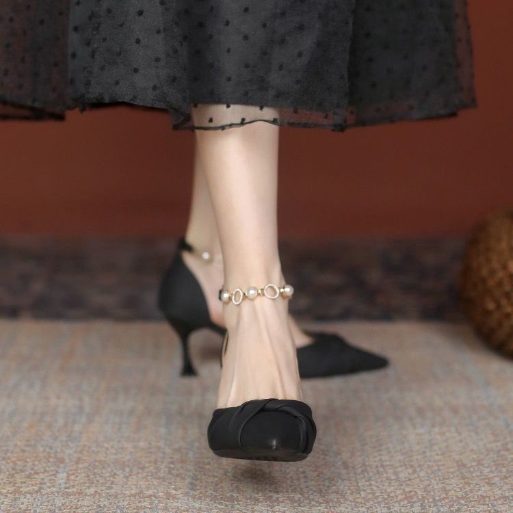 Aès Giày Cao Gót Mũi Nhọn GIÀY SANDAL Thời Trang Mới 2023 Cho Nữ B24G0I8 34Z230821