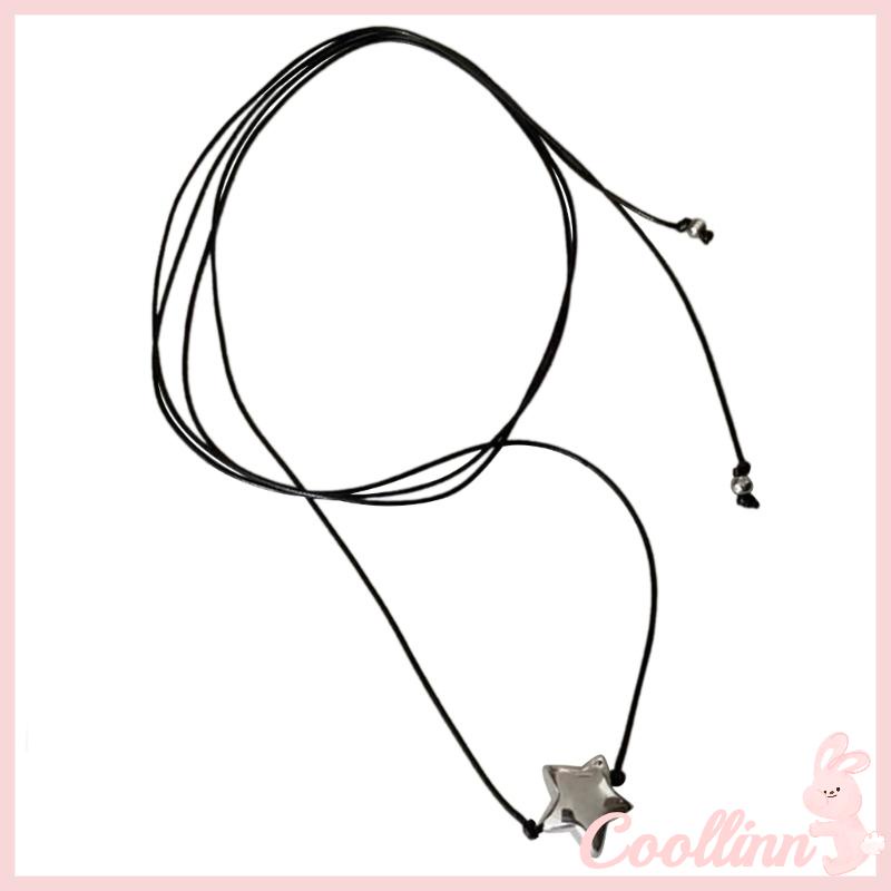 Vòng cổ DạNg Dây RúT HìNh Ngôi Sao ĐíNh Đá Xinh XắN
