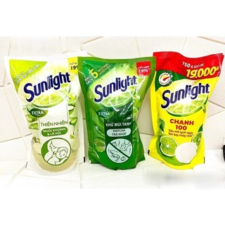  Nước Rửa Chén Sunlight Túi 750g Hương Chanh-MatchaTrà-Thiên Nhiên 