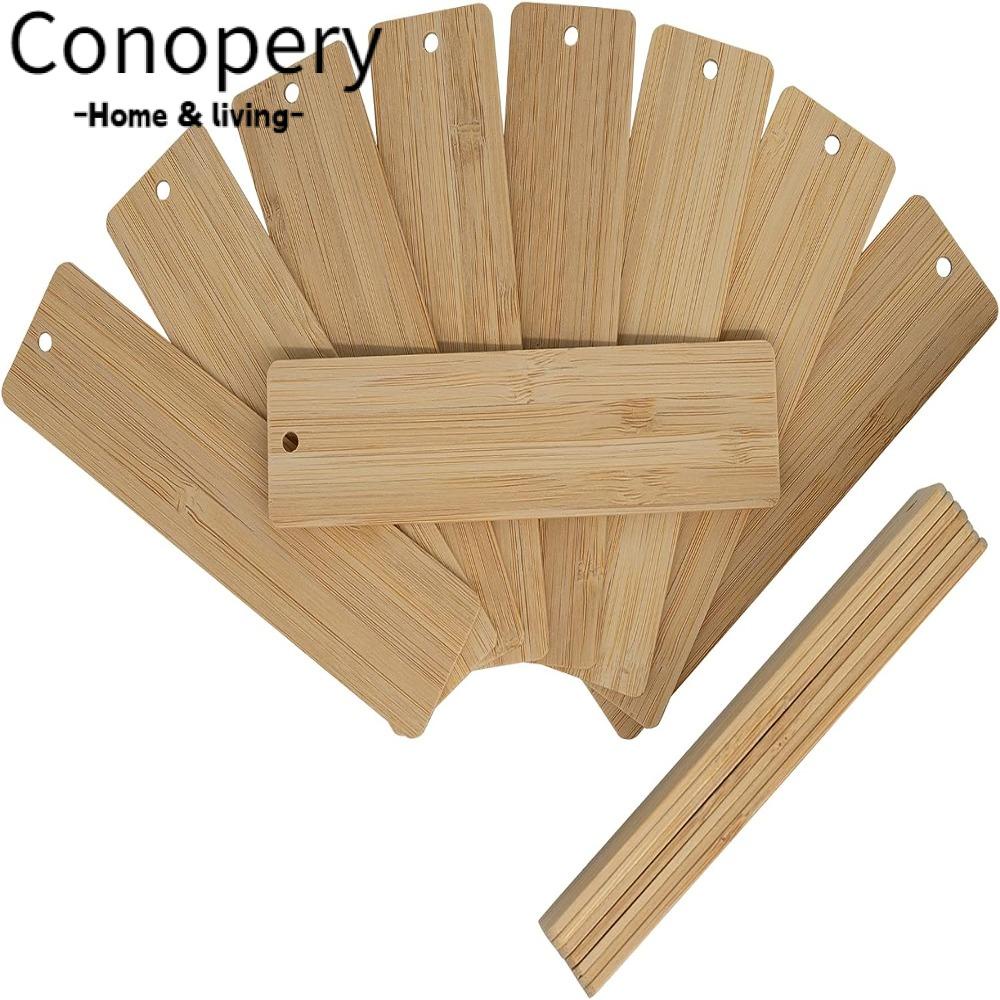 Dấu trang trống CONOPERY bằng gỗ tre chưa hoàn thiện làm đồ dùng dự án DIY