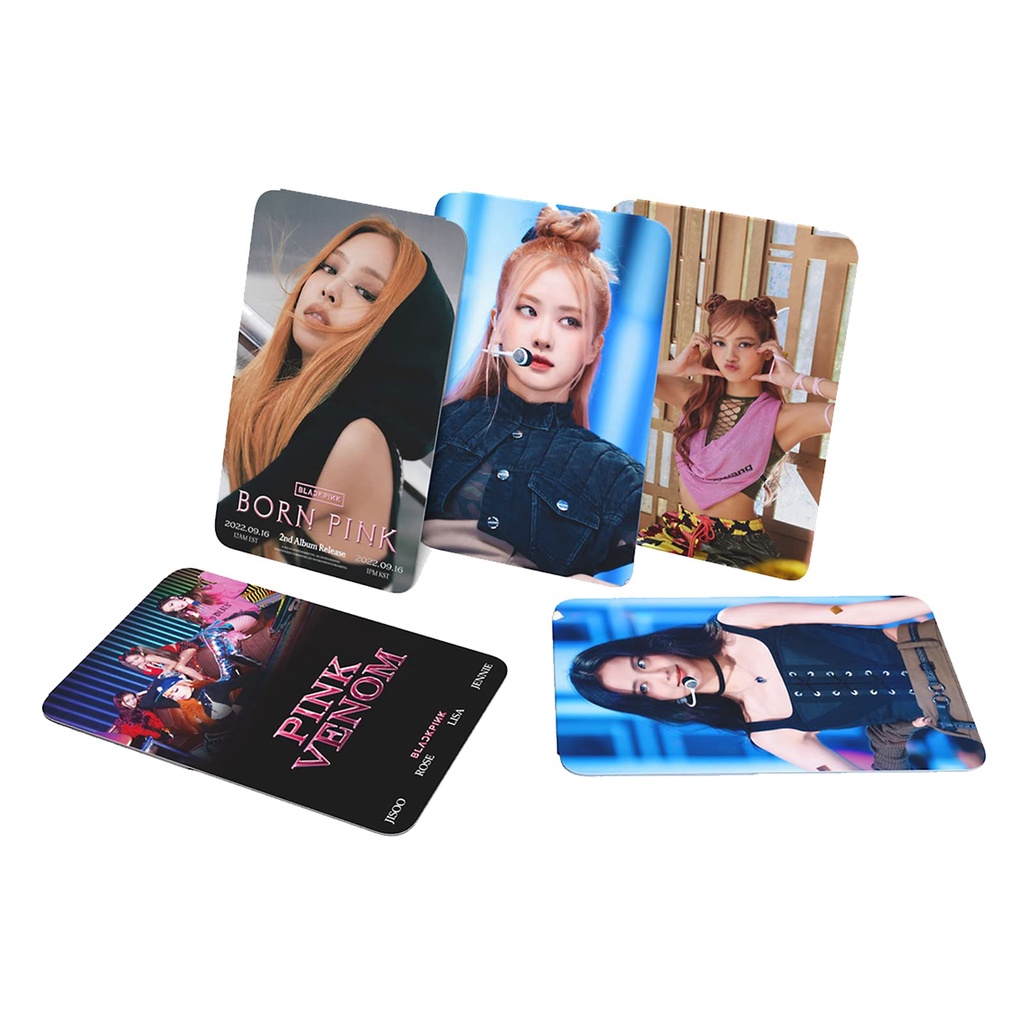 Set 55 Tấm Thẻ Hình lomo Nhóm Nhạc Hàn Quốc black pink