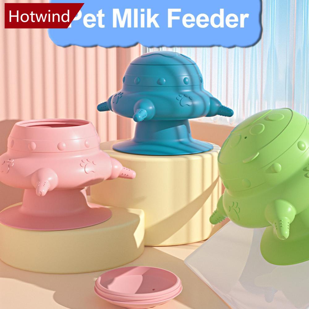 Hotwind dụng cụ cho thú cưng bình sữa dung tích 200ml với 4 núm vú silicone bình sữa cho chó con mèo con vật nuôi trẻ em o5q8