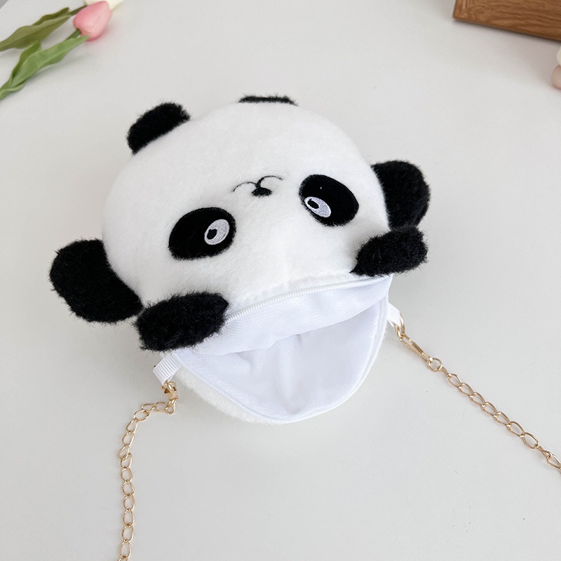 Dễ thương panda rabbit chain messenger bag nữ tính trái tim học sinh trẻ em túi đeo vai sang trọng lấy máy búp bê