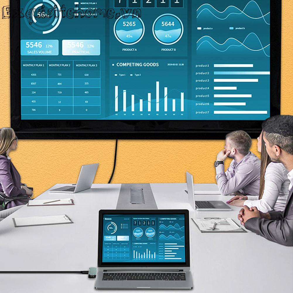 Type-c hub đến 3.55mm pd100w usb3.0 / usb2.0 / usb3.1 hdmi-tương thích extender