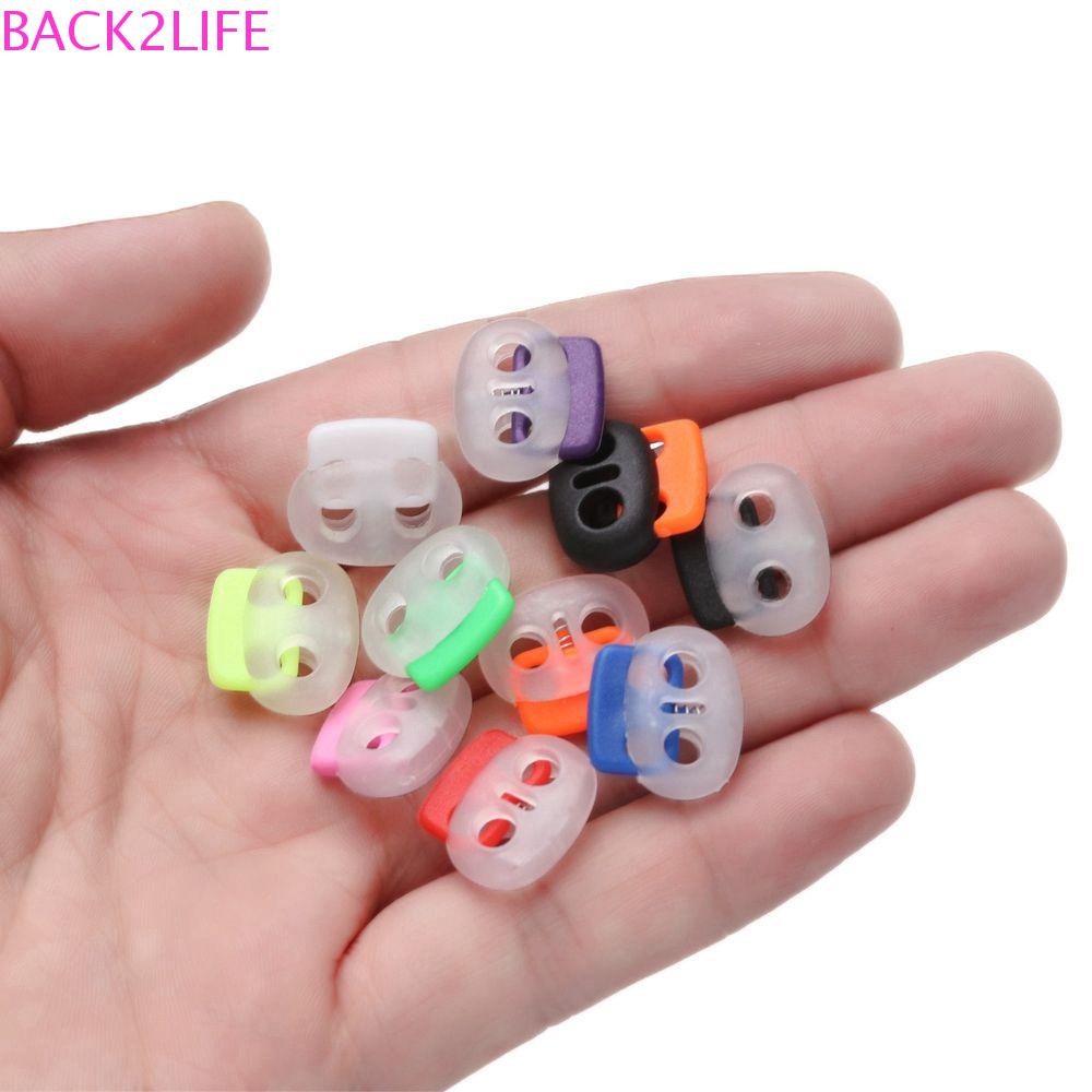 Back2life khóa dây nút chặn dây đậu trong suốt khóa kẹp dây buộc bộ phận dây giày hàng may mặc phụ kiện khóa lò xo