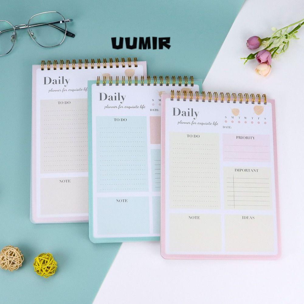 UUMIR Weekly pad planner máy tính để bàn notepad chương trình nghị sự sổ kế hoạch hàng ngày