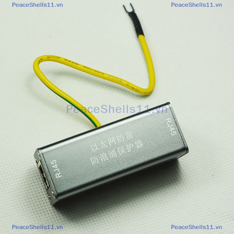 Peaceshells rj45 adapter thiết bị mạng ethernet bảo vệ chống sét sét sét sét 8-core cáp mạng giám sát giao diện arrester.