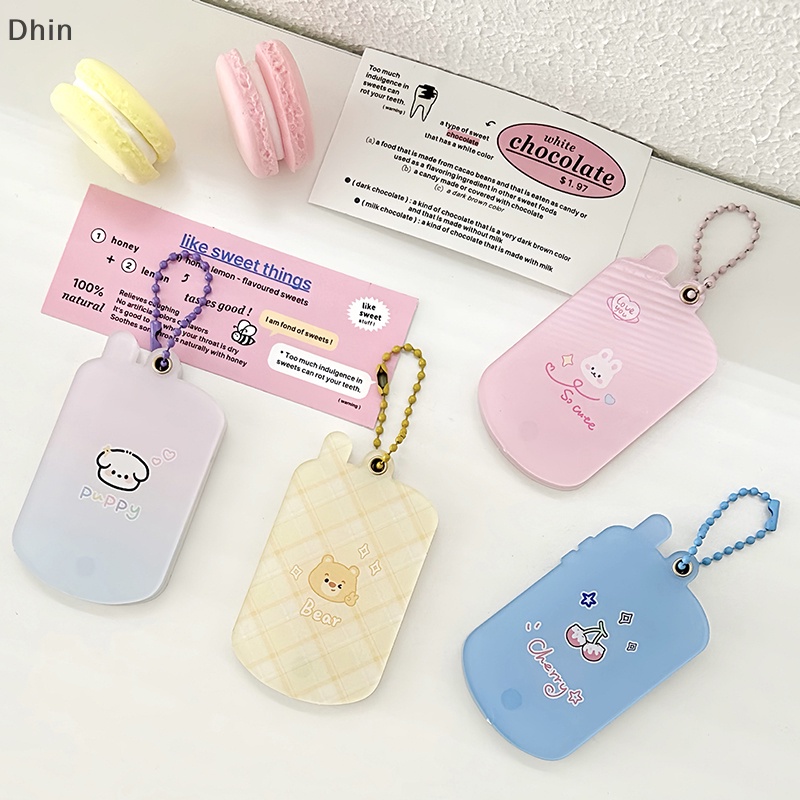 Album ảnh thẻ chủ thẻ từ tính kawaii photocard holder keychain mini photo album bộ thẻ acrylic cho túi charm keyring cod