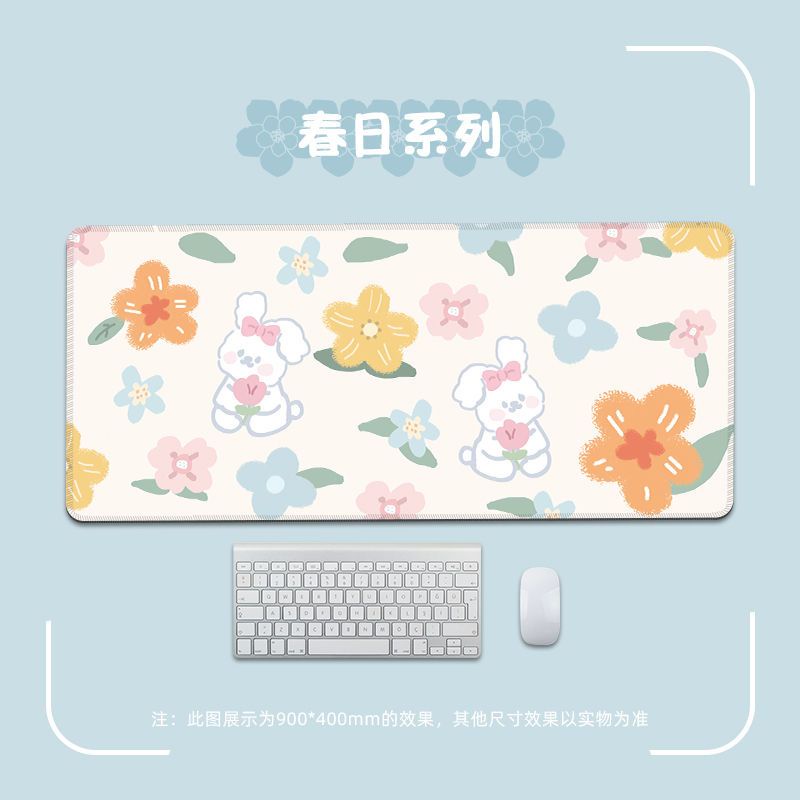 Tấm Lót Chuột Và Bàn Phím Hình Hoa Tulip Dễ Thương