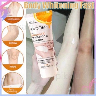 Kem dưỡng trắng da vitamin c + tinh chất dưỡng thể face cream body lotion 50g .pikalu