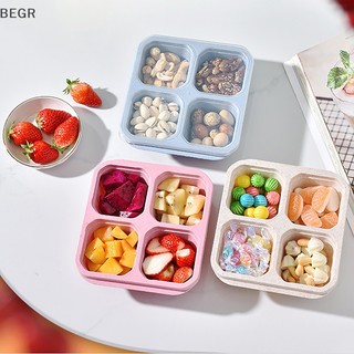 Be snack box with four transparent covers, snack plate with dried fruit box, tea and meal box, và fresh-keeping snack plate vn