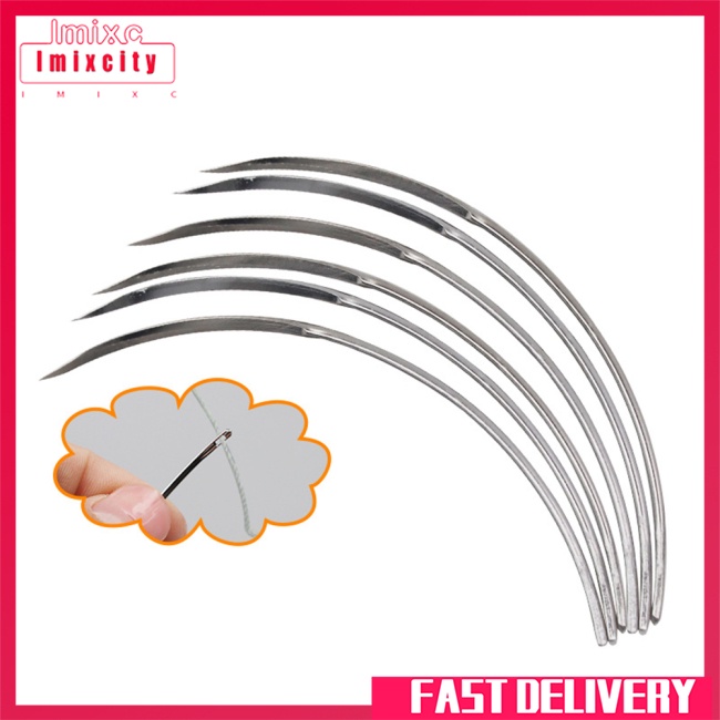 Imixcity pet khâu kim chỉ khâu bằng thép không gỉ độ cứng cao thú y đặc biệt cho gia súc cừu lợn