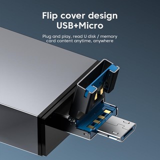 Elough 7 in 1 card reader micro usb to type c adapter usb 3.0 high-speed transfer multi-function flash drive tf sd card