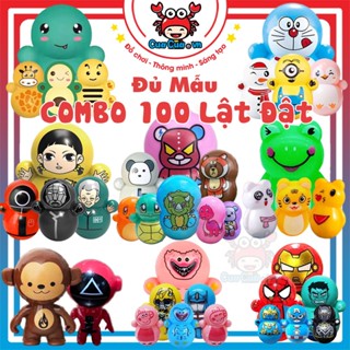  Combo Lật đật mini 100 con đồ chơi lật đật cho bé cute dễ thương nhiều mẫu doraemon siêu nhân các con vật 1k giá rẻ 