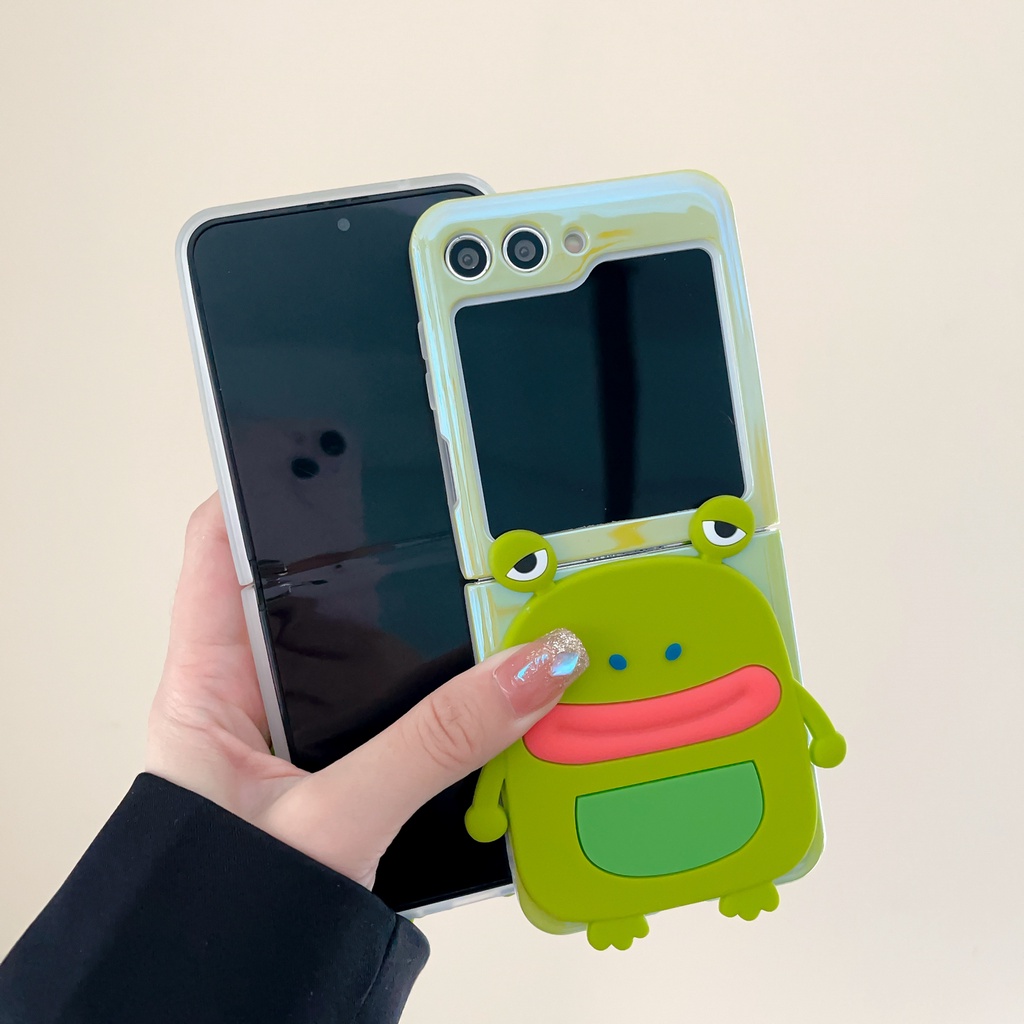 Ốp Điện Thoại Họa Tiết Ếch Dễ Thương Cho samsung galaxy z flip 5 4 3 z flip5 zflip5 zflip 5 Flip43