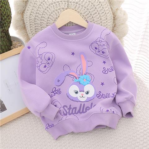 Cô gái áo len mùa xuân thu thu phong cách mới mẫu giáo trẻ em phim hoạt hình thời trang đáy áo sơ mi hàng đầu trẻ em quần áo hợp thời trang