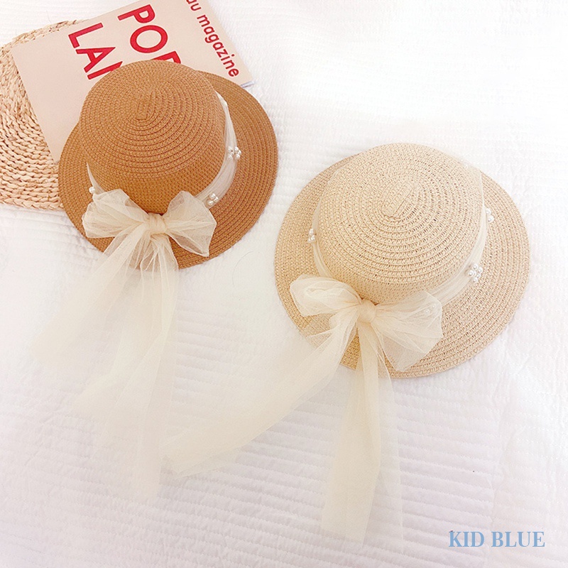 Mũ Cói Rộng Vành Chống Nắng Thiết Kế Mới Thời Trang Mùa Hè Dành Cho Bé