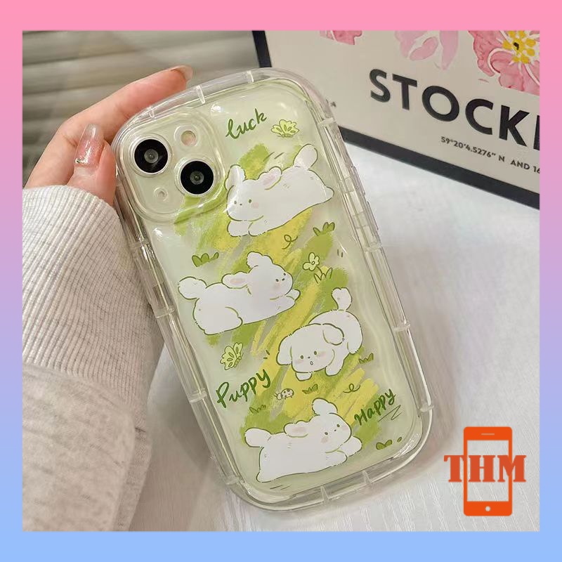 ốp lưng iphone xà phòng thỏ phong cách ins, túi khí trong suốt, vỏ mềm Cho Iphone 6 / 6S / 6splus / se / 7 / 7plus / 8 / 8plus / X / xs / xsmax / 11 / 12 / 13 / 14 / plus / pro max-407