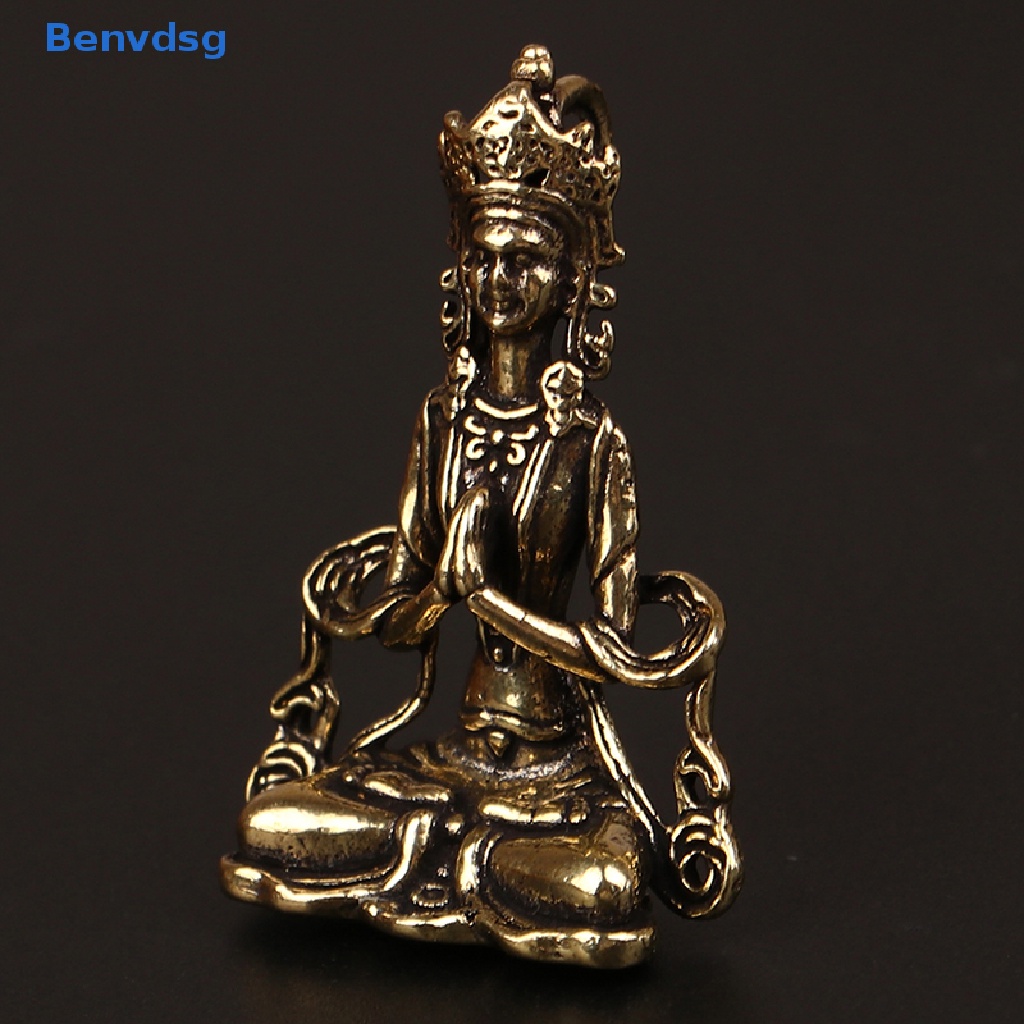 Tượng Phật Bằng Đồng Mini Phong Cách Retro Dùng Trang Trí Phòng Khách