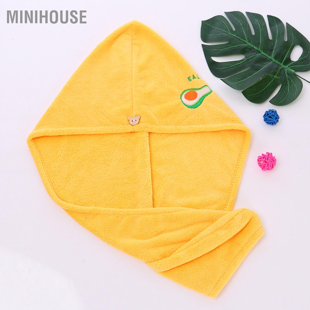 Mũ tắm trùm đầu khô tóc tiện dụng cho nữ Nỉ San Hô Khăn Sấy Tóc Hoạt Hình Quấn Phòng Tắm Nón Cho Hộ Gia Đình