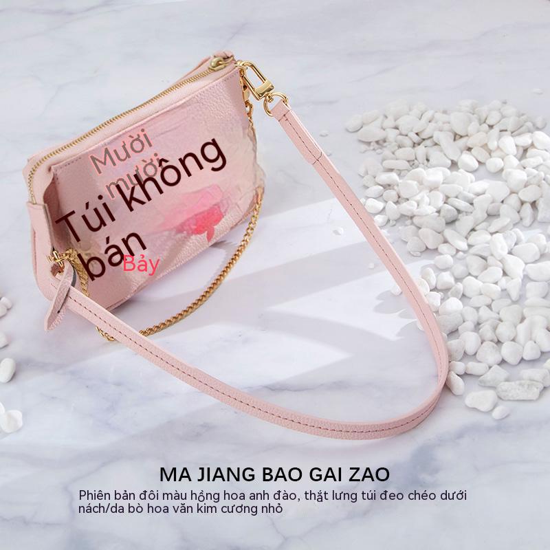 Phù Hợp Túi Đeo Vai mini Bằng Da Đựng Mạt Chược lv Màu Hồng Thời Trang